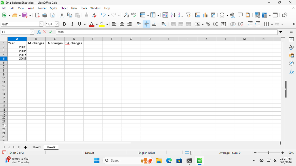 Step 9: Press Enter and type "2018"
